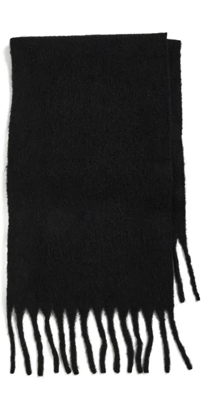 Hat Attack Cozy Solid Scarf Black