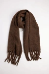 Hat Attack Cozy Solid Scarf In Brown