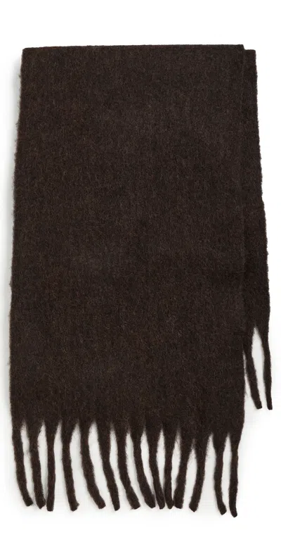 Hat Attack Cozy Solid Scarf Deep Chocolate