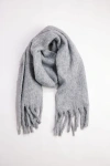 Hat Attack Cozy Solid Scarf In Light Grey In Gray