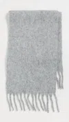 Hat Attack Cozy Solid Scarf In Light Grey In Gray