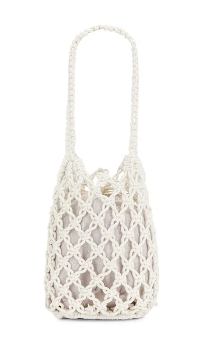 Hat Attack Elodie Fisherman Bag In White