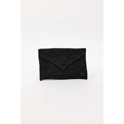 Hat Attack Emmie Envelope Clutch In Black