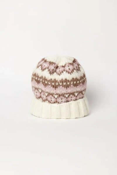 Hat Attack Fair Isle Beanie In White