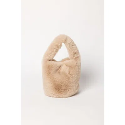 Hat Attack Faux Fur Mini Bag In Brown