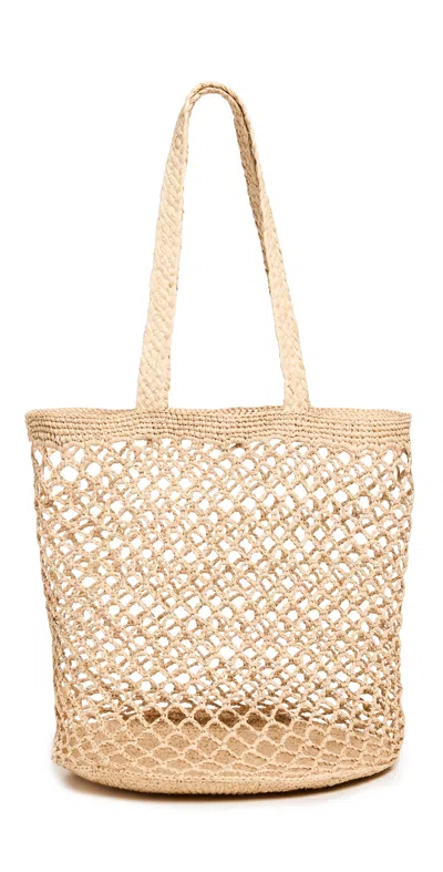 Hat Attack Fisherman Tote Natural In Purple