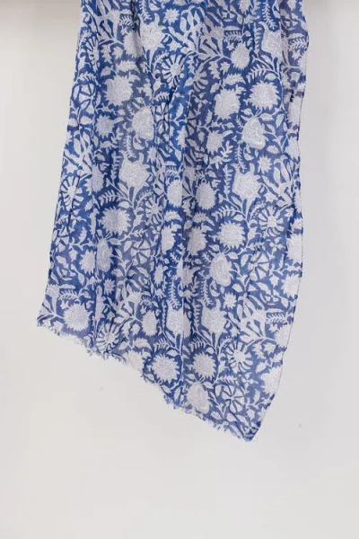 Hat Attack Flora Sarong In Blue