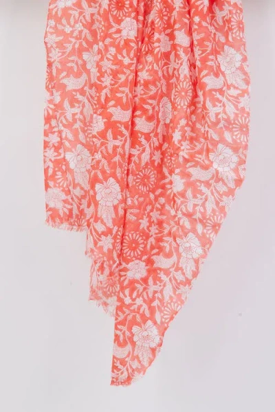 Hat Attack Flora Sarong In Coral