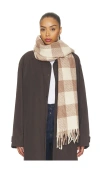 Hat Attack Foundry Check Scarf In Ivory Combo