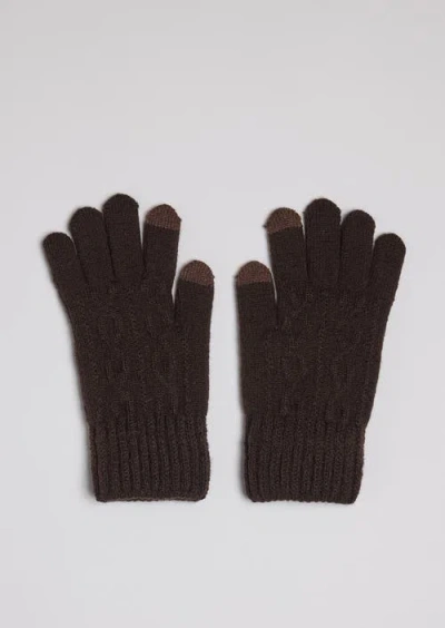 Hat Attack Frosty Touch Glove In Brown