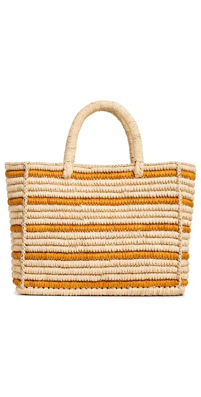 Hat Attack Juli Stripe Bag Natural/tobacco