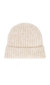 Hat Attack Key Beanie In White