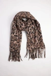 Hat Attack Leopard Scarf In Brown
