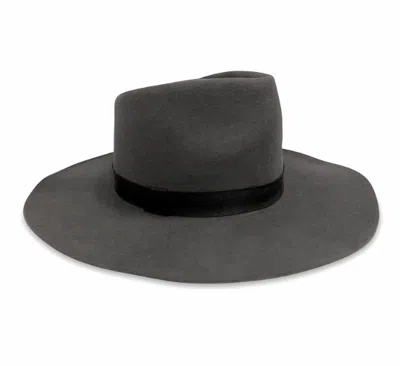 Hat Attack Lily Wool Hat In Charcoal In Gray