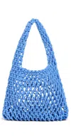 Hat Attack Lizzie Cotton Mini Bag Denim In Blue