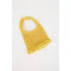 Hat Attack Lizzie Cotton Mini Bag In Yellow