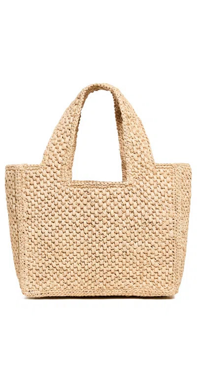 Hat Attack Mini Lulu Tote Natural In Pattern
