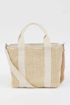 Hat Attack Modern Straw Cooler Tote In Natural