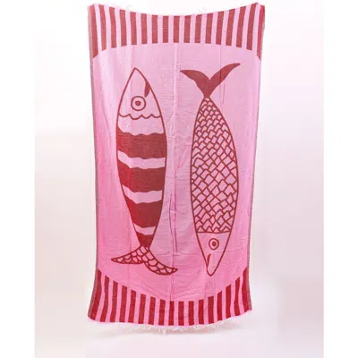 Hat Attack Novelty Turkish Towel In Pink