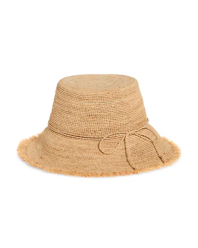 Hat Attack Packable Raffia Bucket Hat