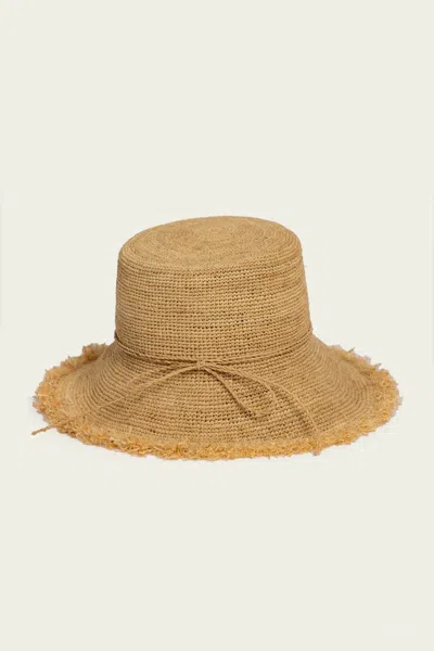 Hat Attack Packable Raffia Bucket Hat In Natural In Brown