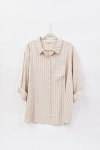 Hat Attack Printed Beach Shirt In Multi