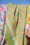 Hat Attack Printed Cotton Picnic Throw In Green Multi