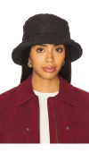 Hat Attack Quilted Bucket Hat In Brown