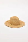 Hat Attack Raffia Braid Continental In Gold