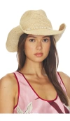 Hat Attack Raffia Cowboy Hat In Neutral
