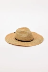 Hat Attack Raffia Straw Continental Hat In Brown
