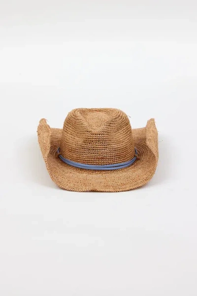 Hat Attack Raffia Crochet Cowboy In Multi