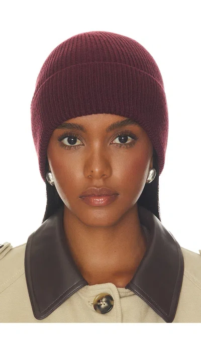 Hat Attack Refined Knit Beanie In Burgundy