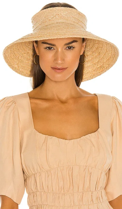 Hat Attack Roll Up Travel Visor In Natural