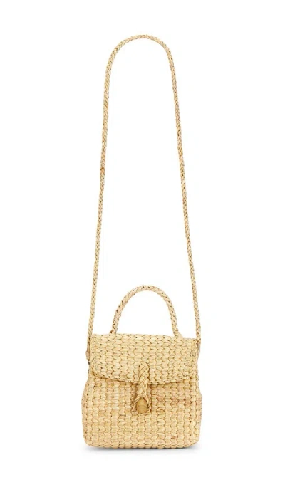 Hat Attack Shiloh Mini Top Handle Bag In Natural