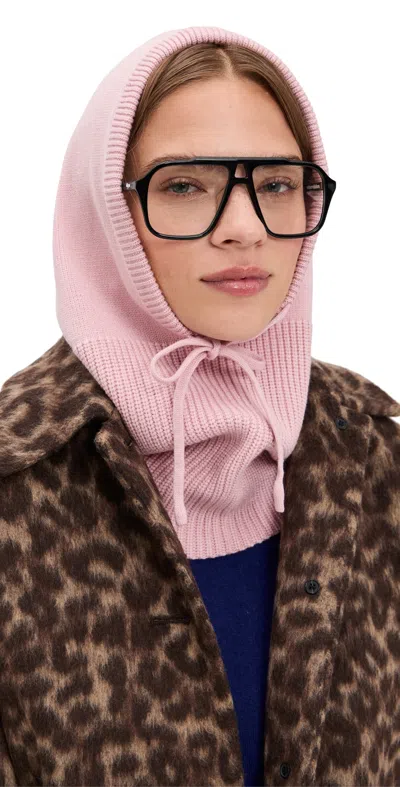 Hat Attack Smooth Knit Balaclava Blush