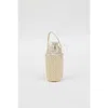 Hat Attack Straw Wine Bag In Natural
