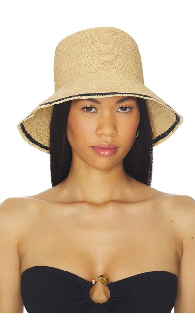 Hat Attack Stripe Modern Bucket Hat In Neutral
