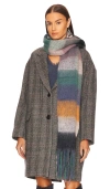 Hat Attack Studio Lofty Scarf In Navy,orange