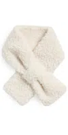 Hat Attack Teddy Sherpa Pull Thru Scarf Ivory In Ivory