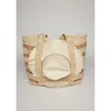 Hat Attack The Original Straw Traveler Bag In Natural/toast Stripe