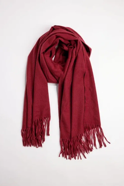 Hat Attack Travel Scarf In Burgundy