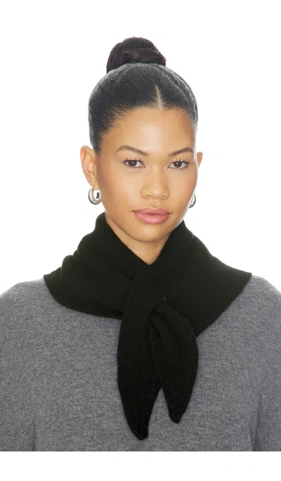 Hat Attack Triangle Knit Scarf In Black