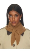 Hat Attack Triangle Knit Scarf In Camel