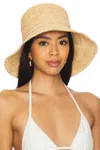Hat Attack Women's Betty Crochet Bucket Hat In Natural/tan In Multi