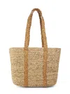 Hat Attack Women's Camden Woven Tote Bag In Natural Tan