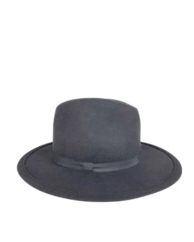 Hat Attack Women's Classic Madison Felt Fedora Hat In Charcoal In Pink