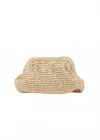 Hat Attack Women's Frame Clutch In Natural In White