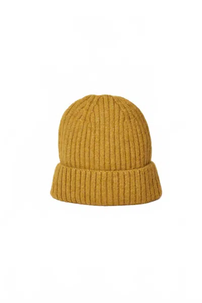 HAT ATTACK WOMEN'S KEY BEANIE HAT IN MUSTARD