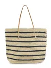 Hat Attack Women's Nova Striped Tote In Navy Natural